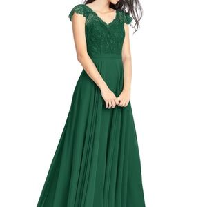Azazie Cheryl Bridesmaid Dress (Dark Green)